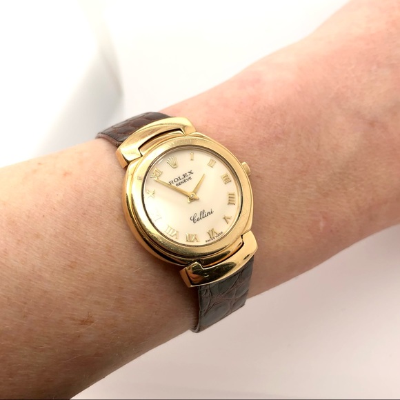 ROLEX CELLINI Hand Winding 26mm 18K Yellow Gold Watch main image 4